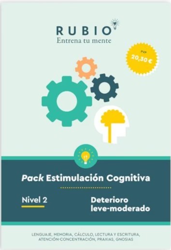 PACK ESTIMULACIÓN COGNITIVA. NIVEL 2 (DETERIORO LEVE-MODERADO)