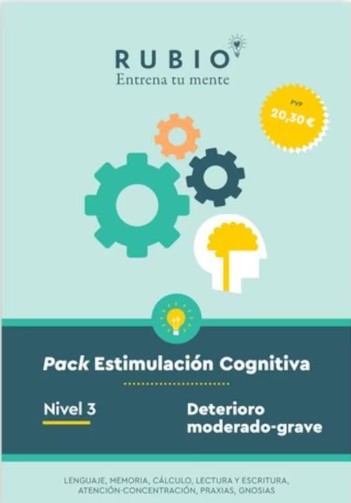 PACK ESTIMULACIÓN COGNITIVA. NIVEL 3 (DETERIORO MODERADO-GRAVE)