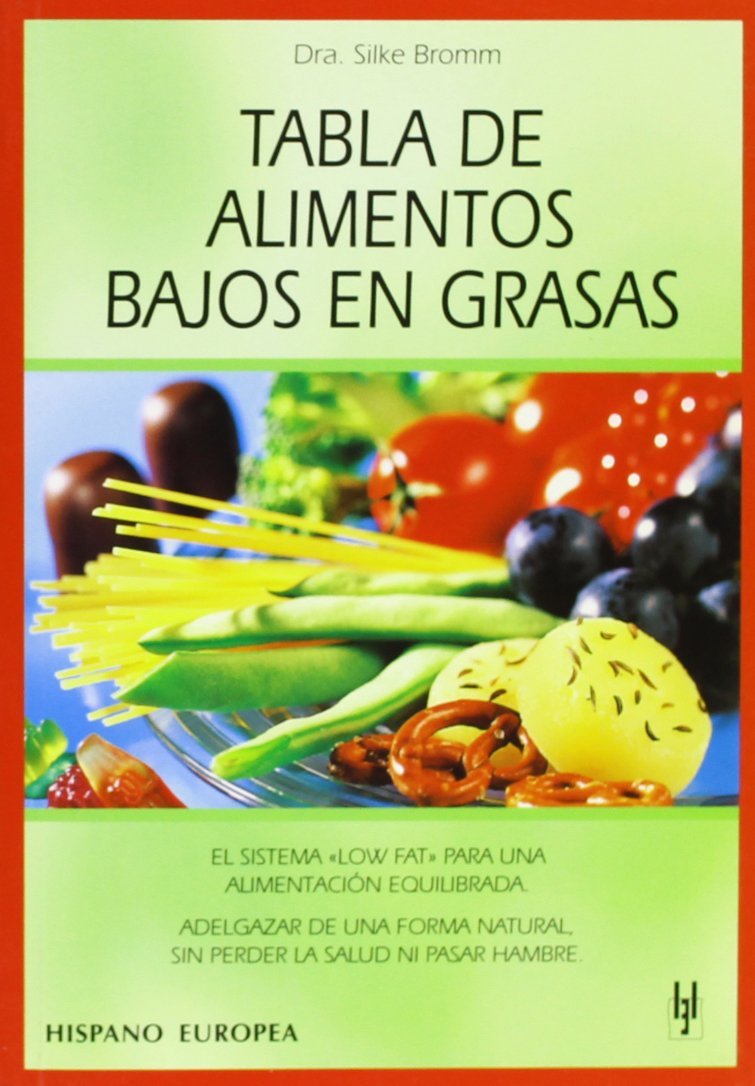 TABLA DE ALIMENTOS BAJOS EN GRASAS