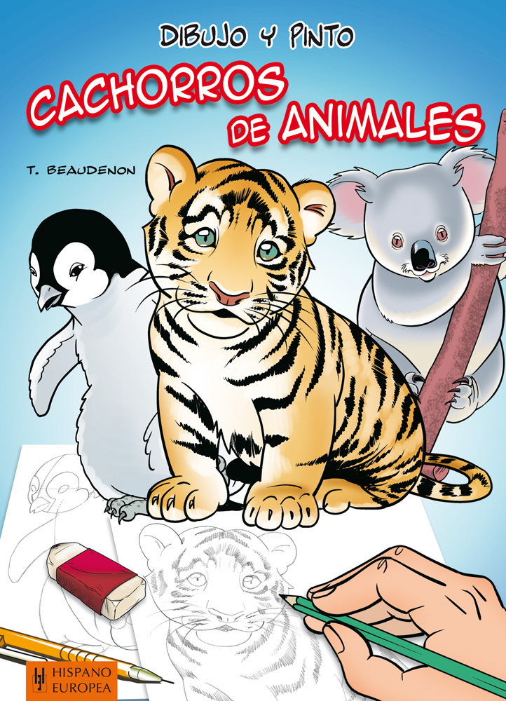 DIBUJO Y PINTO CACHORROS DE ANIMALES