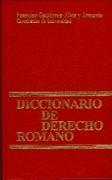 DICCIONARIO DE DERECHO ROMANO