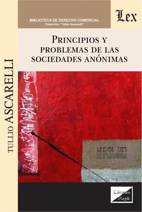 PRINCIPIOS Y PROBLEMAS DE LAS SOCIEDADES ANONIMAS